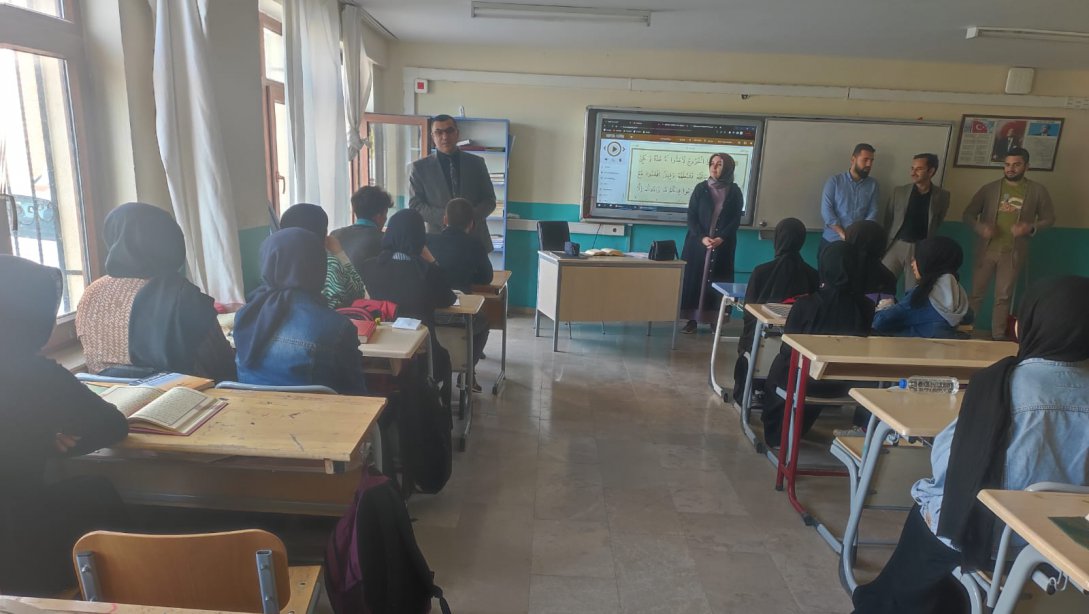 İlçe Milli Eğitim Müdürümüz Sn. İbrahim KILIÇER Eskil Anadolu İmam Hatip Lisesi'ni ziyaret ettiler.