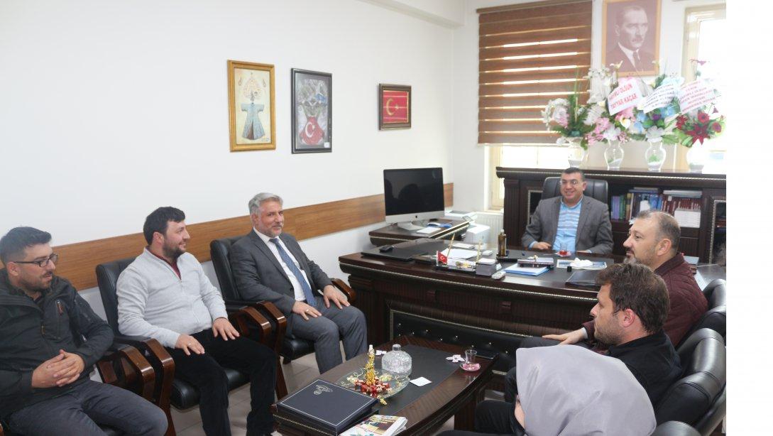 Eskil Müftü V. Nurullah EROĞLU ve Uzman Vaiz Murat KAYNAR Müdürümüz İbrahim KILIÇER'i ziyaret etti.